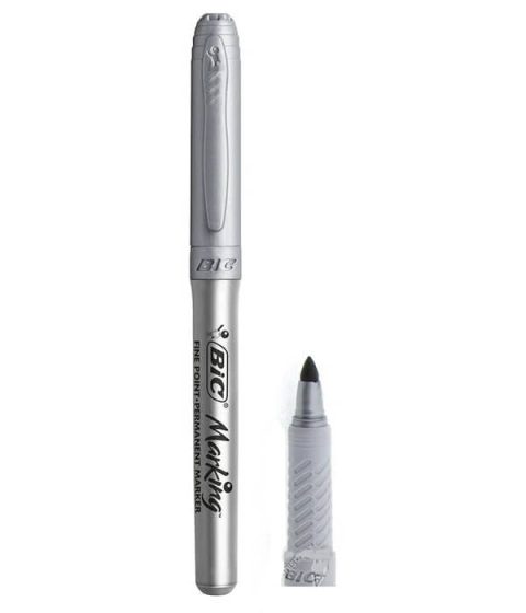 Bic Fine Point Permanent Marker Kalem Gri