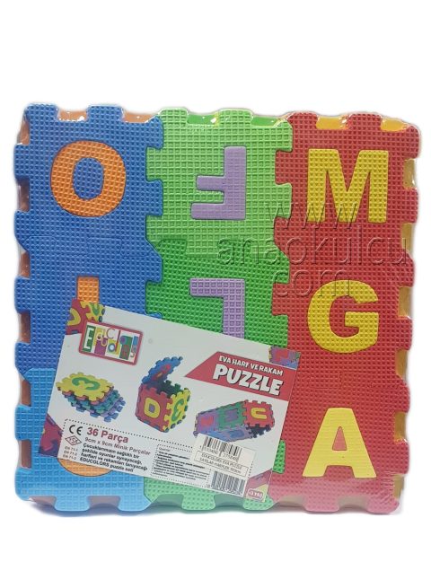 Educolors Eva Puzzle Sayılar & Harfler 9Cmx9Cm