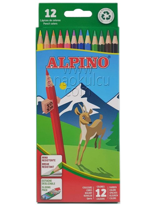 Alpino Uzun Kuru Boya 12 Renk
